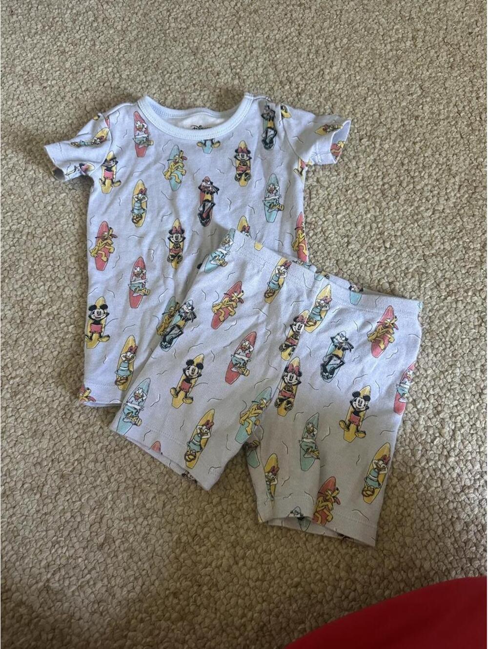 Janie and Jack x mickey mouse disney sleep set